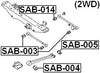 20251Aa040 - Arm Bushing (For Track Control Arm) For Subaru - Febest