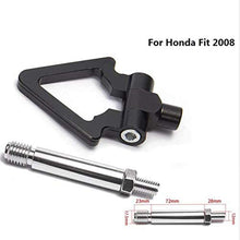 EPMAN Japan Model Car Auto Trailer Tow Hook Ring Eye Towing Front Rear Aluminum for Honda FIT 08 TK-RTHLPH004 (Red1)