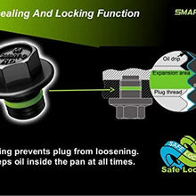 SMART-O F1 Oil Drain Plug M12x1.75mm - Engine oil Pan Protection Plug with high-performance sealing technology, patented anti-leak and anti-vibration mechanism