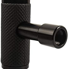 TRD Black Leather Car Shift Knob Aircraft Joystick Transmission Racing Gear