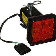 All Star Truck Parts 2" Trailer Hitch Receiver Cover with 12 LED Brake LEDs Light Tube Cover w/Pin
