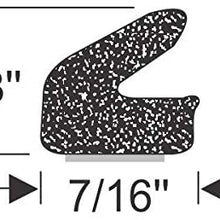 Steele Rubber Products Service Vehicle Compartment Door Seal - Peel-N-Stick V Profile - Sold and Priced by The Foot 40-0480-477