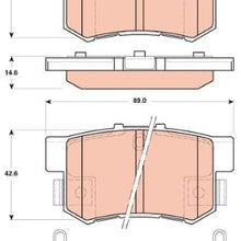 TRW TPC0537 Premium Rear Disc Brake Pad Set