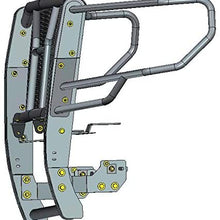 Black Horse - Rugged Heavy Duty Grille Guard Kit (with 20 in Single Led Bar) 2019-2021 GMC Sierra 1500 RU-GMSI19-B-K2