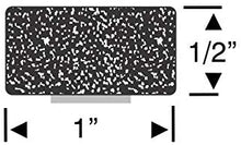 Steele Rubber Products - RV Rectangular 1" x 1/2" EPDM Sponge Rubber Extrusion - Sold and Priced per Foot - 70-1106-277