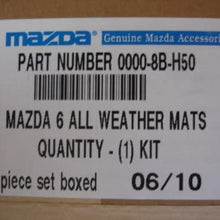 MAZDA 6 2009-2013 NEW OEM SET OF FOUR ALL WEATHER FLOOR MATS