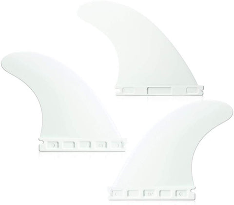 YJXUSHYQ Future Tri Fin Surfing Set Surfboard Fins Thruster Water Sports Surfing Board Aquaplane Fin (Color : White, Size : Free)