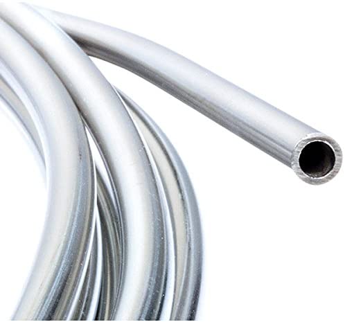 Eastwood 3/16 in. 20 Foot Roll Stainless Steel Brakeline Fuel Transmission Line Tubing Coil Tubing Automotive Stainless Brake Line