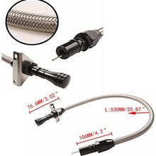 1409KMT TH350 TH400 Transmission Dipstick Tube Tool with Lock Flexible Stainless Steel Compatible with Chevy GM TH350 Tranny 350 Turbo HOT TH400 Turbo (Silver)