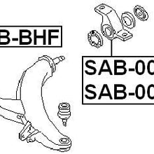20201Fc120 - Rear Arm Bushing Right Front Control Arm For Subaru - Febest