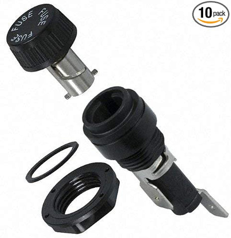 COOPER BUSSMANN BK/HTB-46I-R FUSE HOLDER, 6.3 X 32MM, PANEL MOUNT (10 pieces)