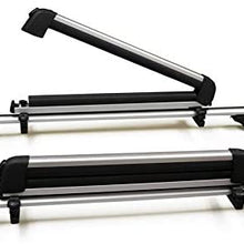 BRIGHTLINES Crossbars & Ski Rack for 6 Skis 4 Snowboards Combo Compatible with 2015-2019 Chevy Trax