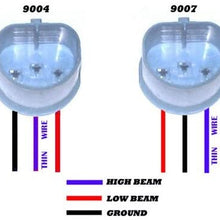 JLM H4 / 9003 / HB2 clips for HID kit (one pair low beam only)