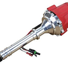 Dragon Fire High Performance Race Series Pro Billet Ready-to-Run Electronic Ignition Distributor Compatible Replacement For Chevy Chevrolet 327 350 400 427 454 SBC BBC Engines Oem Fit D83606-DF