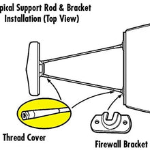 Stainless Radiator Support Rods fits 1932-36 Ford