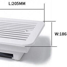 Carkio One-Way Ventilation Fan 12V 0.3A Speed 3000/min White 011063 Side Air Vent Dustproof Fan Replacement for RV Caravan Trailers Parts with Mounting Screws
