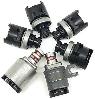 5R55E 4R44E 6 Remanufactured Solenoids Kit Compatible with Ford Ranger Mustang Explorer (6pcs Shift Solenoid Kit)