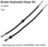 Yuanyuan New 2X Front Brake Hose Brake Hose Fit for BMW 3 3ER E46 316 318 320 323 325 330 Z4 Accessories Durable Practical L0507 (Color : BK)