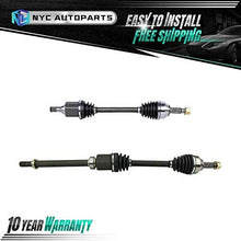 NYC Autoparts - 2PC Front CV Axle Half Shaft Assemblies for 2008-2013 Nissan Rogue 2WD, 2007-2012 Sentra SE-R Models w/CVT Trans.