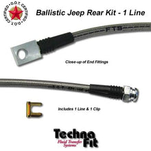 Techna-Fit Brake Lines 30500 - JEEP 1976-95 CJ, COMANCHE MJ & WRANGLER YJ W/ 2.5-5.5" Lift, 1 LINE REAR KIT