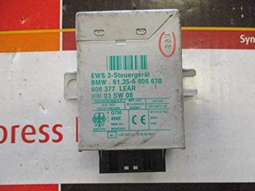 REUSED PARTS Chassis ECM Theft-Locking Immobilizer Thru 11/30/05 Fits 01-06 Fits BMW M3 21065