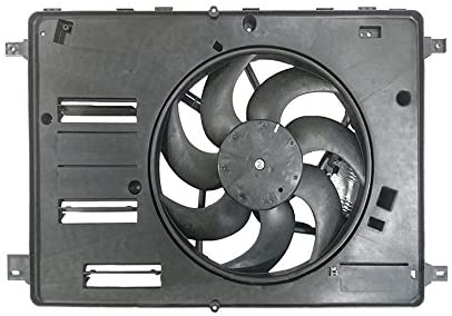 Rareelectrical NEW DUAL RADIATOR AND CONDENSER FAN COMPATIBLE WITH VOLVO S60 2012-17 S80 2011-16 VO3115113