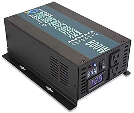 WZRELB Backup Power Off Grid Pure Sine Wave Inverter 800W 24Vdc to 120Vac 60Hz USA Outlets Power Converter, (RBP80024B1)