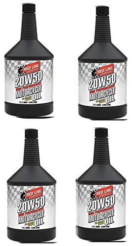 Red Line 4 4-Stroke Motor Oil 20W-50 1 Quart Bottles