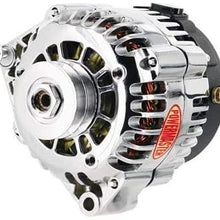 Powermaster 8-38529-116 Chrome Alternator (165A 1V Pulley Side Bat Post with Spacers 1 Wire)