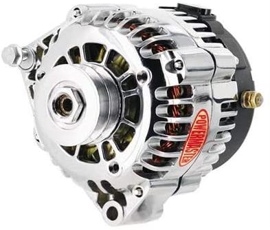 Powermaster 8-38529-116 Chrome Alternator (165A 1V Pulley Side Bat Post with Spacers 1 Wire)