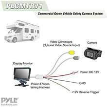 Car Backup Rear View Camera - Reverse Parking Rearview Back Up Car Camera And Monitor Video System w/ 7" Monitor, Dual DC 12-24V - Back Up Camera For Bus, Truck, Trailer, Van - Pyle PLCMTR71