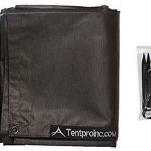 Tentproinc RV Awning Sun Shade 6'X13'3'' - Brown Mesh Screen Sunshade Complete Kits Motorhome Camping Trailer UV SunBlocker Canopy Shelter - 3 Years Limited Warranty