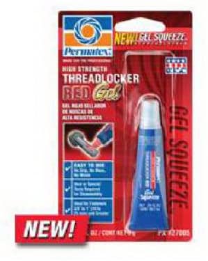 Permatex 27005 .20 Oz Red High Strength Threadlocker