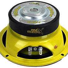 Pyle 6.5" 1200W Car Audio Mid Bass/Midrange Subwoofer Power Speaker Set, 4pk