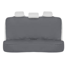 BDK BDSC-278 AllProtect Waterproof Neoprene Rear Bench Seat Cover for Car SUV Truck - Quick Install - Heavy Duty Universal Fit - for Work, Utility, Kids, Pets & Vehicle Protection (Solid Gray)