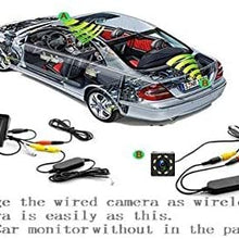 aSATAH 2.4G Wireless Car Rear View Camera for Toyota Reiz/Mark X MarkX/Prius/Toyota Land Cruiser LC100 LC120 LC200 & Waterproof and Shockproof Reversing Backup Camera (12 LED)