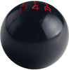 DEWHEL Black/Red Aluminum Fing Fast Shift Knob 5 Speed Short Throw Shifter M12x1.25 M10x1.5 M10x1.25 M8x1.25
