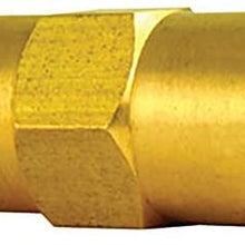AGS Company BLU-9C Brass Brake Line Union, 3/16 (M10x1.0 Inverted), 1/card