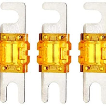 Mini ANL Fuse Multipack 20A, 30A, 40A, 50A, 60A, 80A, 100A, 125A, 150A For Automotive Marine Audio Video System Electronics Fuse 9 Pack (Multi Pack)