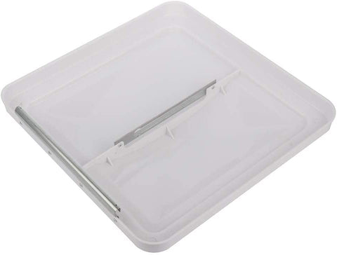 FINDAUTO S-tandard Size 14 x 14 Camper Roof Vent Lid W-hite VL200-W 631907078634 Trailer Motorhome RV Vent kit