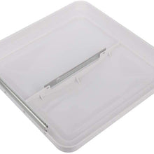 ZENITHIKE 631907078634 Replacement RV Roof Vent Cover Camper Motorhome Trailer Ventline VL200-W White 14 x 14 1 pack Roof Vent Lid