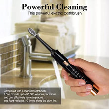 Electric Toothbrush, Including 9 Toothbrush Heads, 2 Minutes Smart Timer, 35000VPM Motor, Full Charge can be Used for up to 30 Days, 6 Brushing Modes, IPX7 Waterproof (Black)