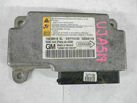 REUSED PARTS Bag Control Module Fits 2006 06 Solstice 15838918