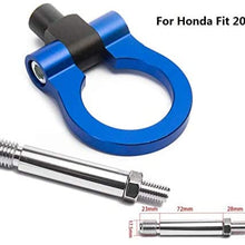 Epman Jdm Model Car Auto Trailer Hook Ring Eye Tow Towing Front Rear Aluminum for Honda FIT 08 TR-RTHLPH004 (Green)