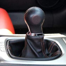 RedlineGoods Shift Boot for 2010-12 Chevrolet Camaro. Black with Silver Thread
