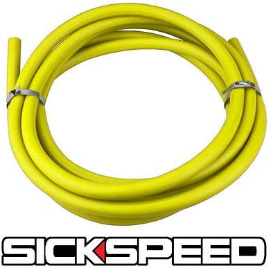 3 Meters Yellow Silicone Hose For High Temp Vacuum Engine Bay Dress Up 8Mm P4 for Ford Mustang