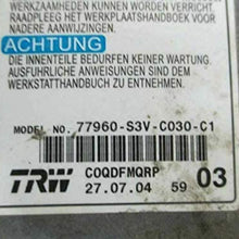 REUSED PARTS Bag Control Module Fits 04 MDX 77960-S3V-C030-C1 77960S3VC030C1