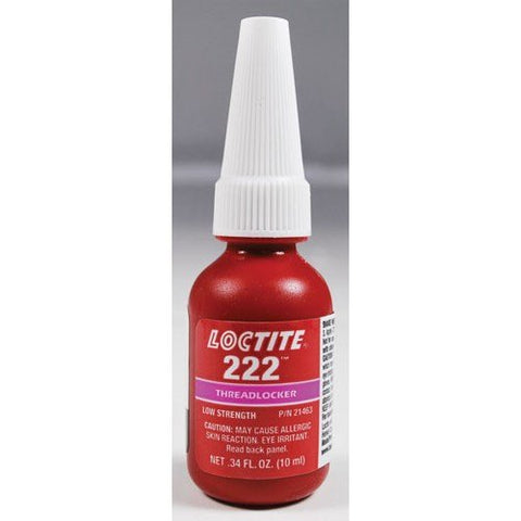 Loctite 21463 Purple 222 Low Strength Threadlocker, 10 mL Bottle