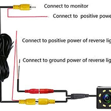 aSATAH 12 LED Car Rear View Camera for BMW 3 E46 E90 E91 E92 5 E39 E60 E61 X5 E53 E70 & Vehicle Camera Waterproof and Shockproof Reversing Backup Camera (12 LED)