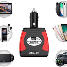BESTEK 150W Power Inverter with 3.1A Dual USB Charging Ports Power Converter (MRI1511U)